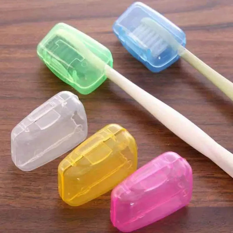 Travel Toothbrush Head Covers 5-Pack - Portable Protective Cases for Household & Travel
