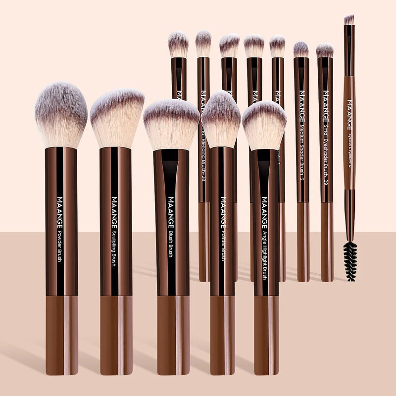 13-Piece Makeup Brush Set for Face - Foundation, Concealer, Blush & Eyeshadow Tools