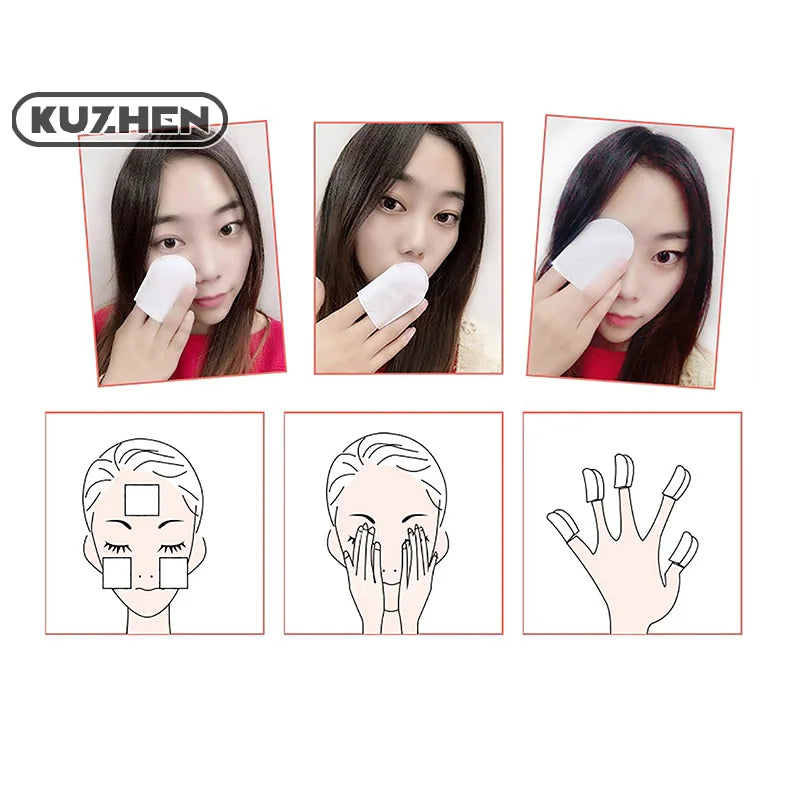 120 Pcs U-Shaped Cotton Pads for Face Makeup Removal & Skin Care