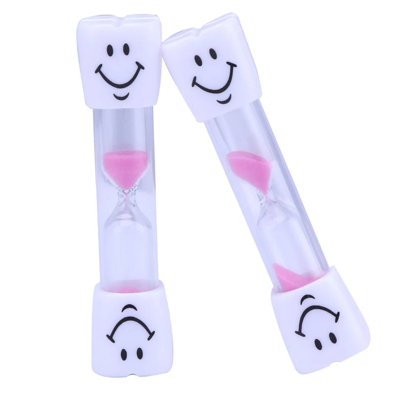 Children's 3-Minute Smiling Hourglass Sand Timer - Kids Toothbrush & Kitchen Sandclock