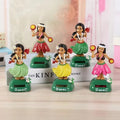 Solar Hula Girl Dancing Toy for Car Dashboard Decor - Hawaii Style Shaking Head Ornament