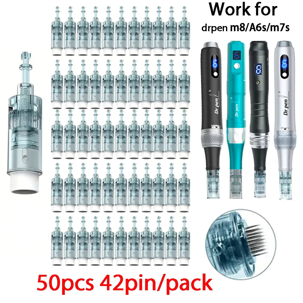 100pcs Dermapen M8 Needle Set for Microneedling and Mesotherapy - 0.25mm Length