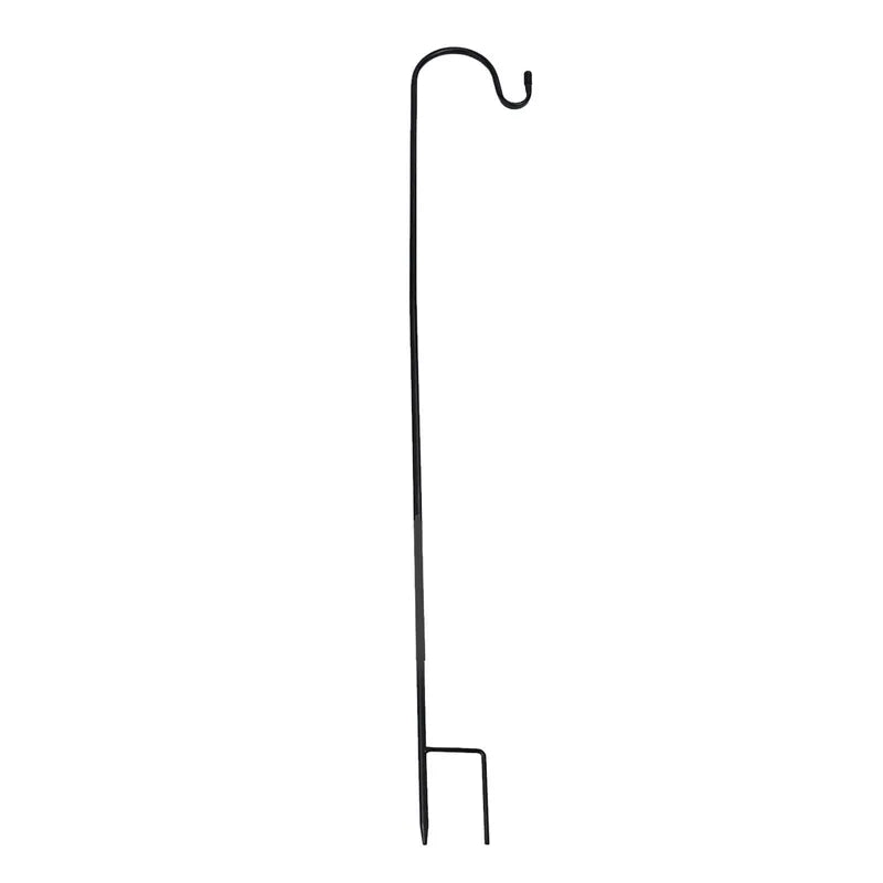 Adjustable Garden Shepherd Hook for Solar Lights Bird Feeders & Decor - Rustproof Wrought Iron, 35 Inch Tall