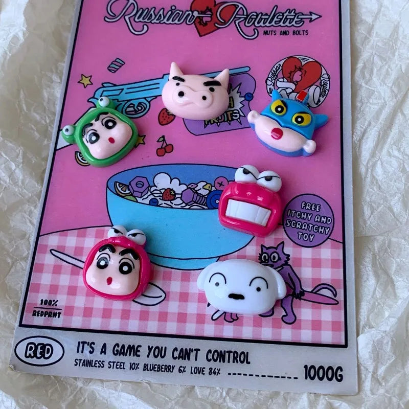 Crayon Shin-chan 3D Cartoon Stickers for Cups Cars & Crafts - Kawaii Anime Decor