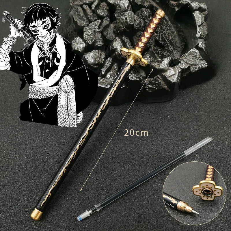 Anime Character Signature Pen with Kamado Tanjirou & Giyuu Giyuu - Children's Gift