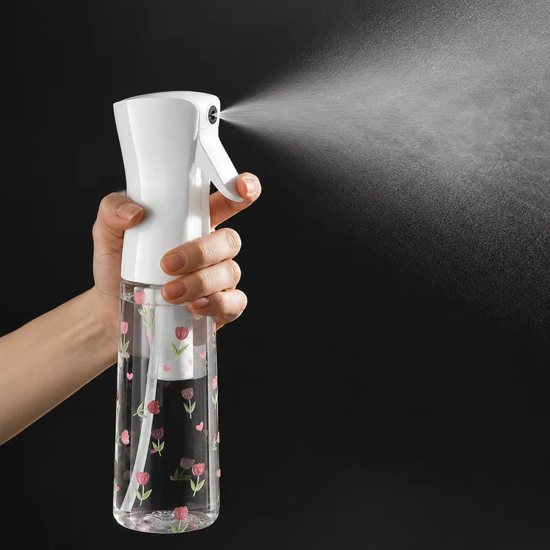Refillable Floral Mist Spray Bottle - Fine Water Sprayer for Hair Plants Cleaning Travel