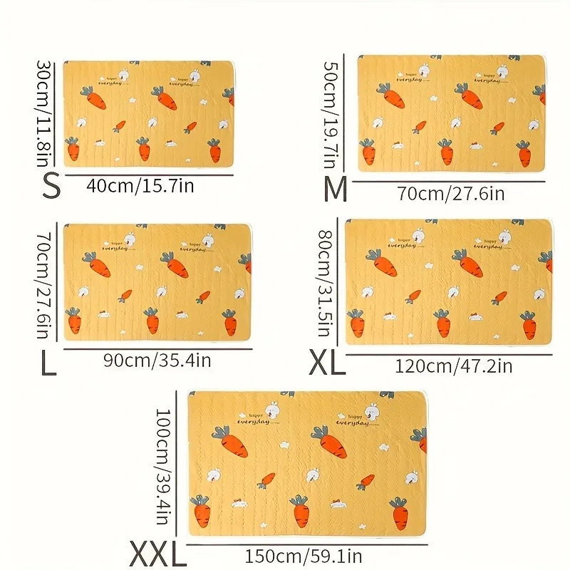 Washable Reusable Pet Urine Pads for Cats and Dogs - Floor Mats, Dog Cages & Garden Use