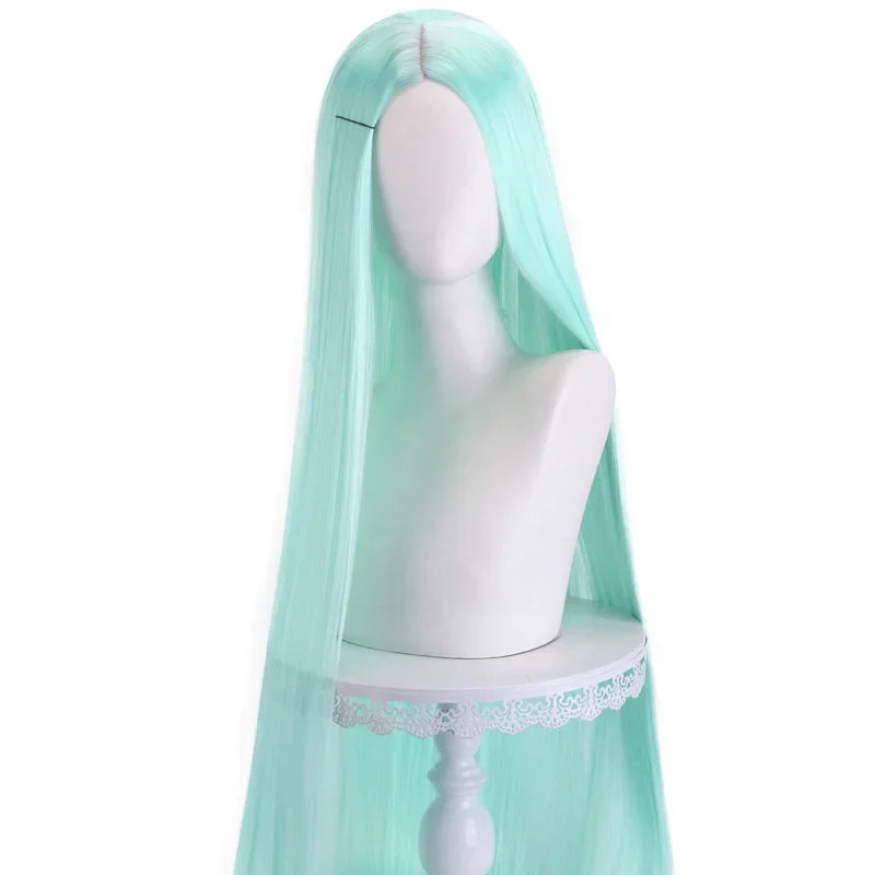 Long Straight Cosplay Wig 100cm Heat Resistant Synthetic Hair with Multiple Colors