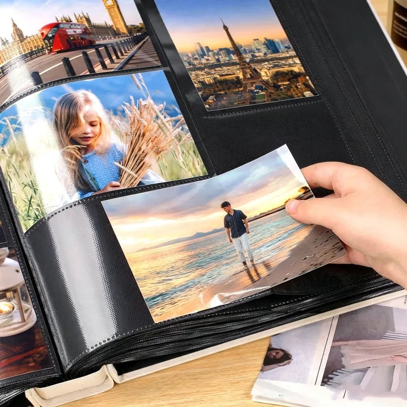 Linen Photo Album 4x6 with 600 Pockets Horizontal & Vertical Storage