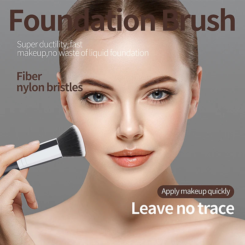 Multipurpose Makeup Brush Set for Foundation, Concealer, Powder, Blush & Contour - Soft Dense Bristles