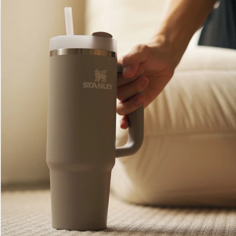 887ml Insulated Stainless Steel Water Bottle with Straw - Vacuum Leakproof Mug