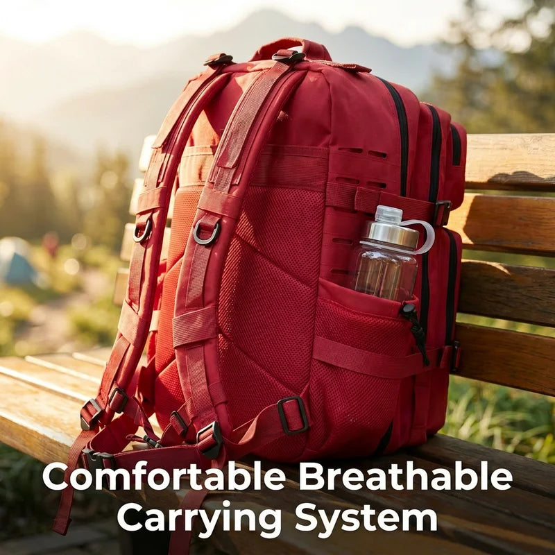 45L Tactical Backpack with MOLLE Webbing System for Outdoor Survival Camping Hiking