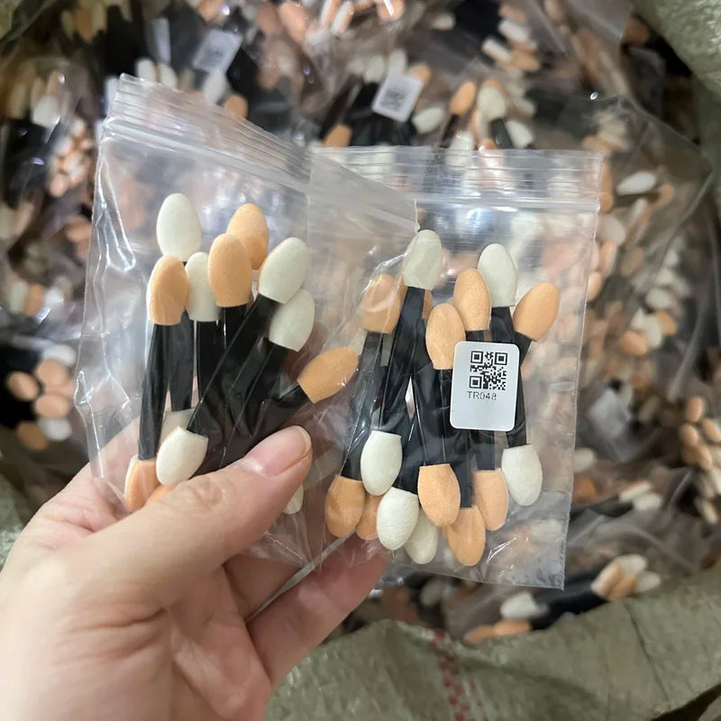 Multi-Size Double Ended Nail Art & Makeup Brush Set - Portable Manicure Tool