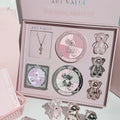 ART VALUE 7-Piece Makeup Set with Lip, Powder, Blush, Eyeshadow & Necklace