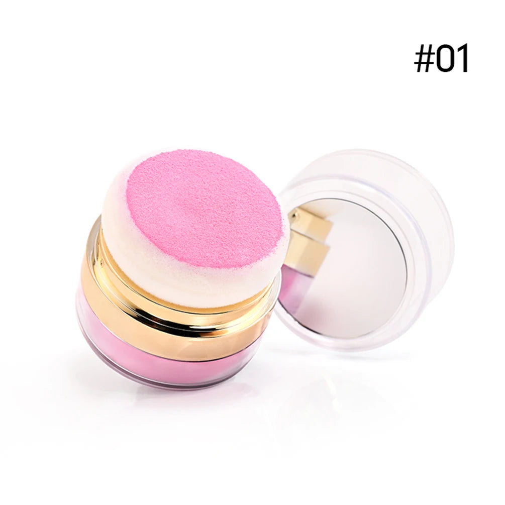 Vegan Air Cushion Blush Powder with Mirror & Sponge Puff - Custom Logo Wholesale