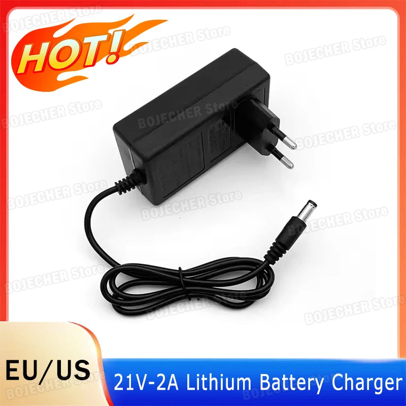 21V 2A Lithium Battery Charger for Power Tools EU/US Plug