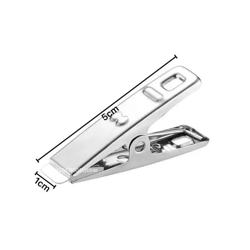 Stainless Steel Clothes Pins Set - Windproof Laundry Clips, Multi-Use Clothespins