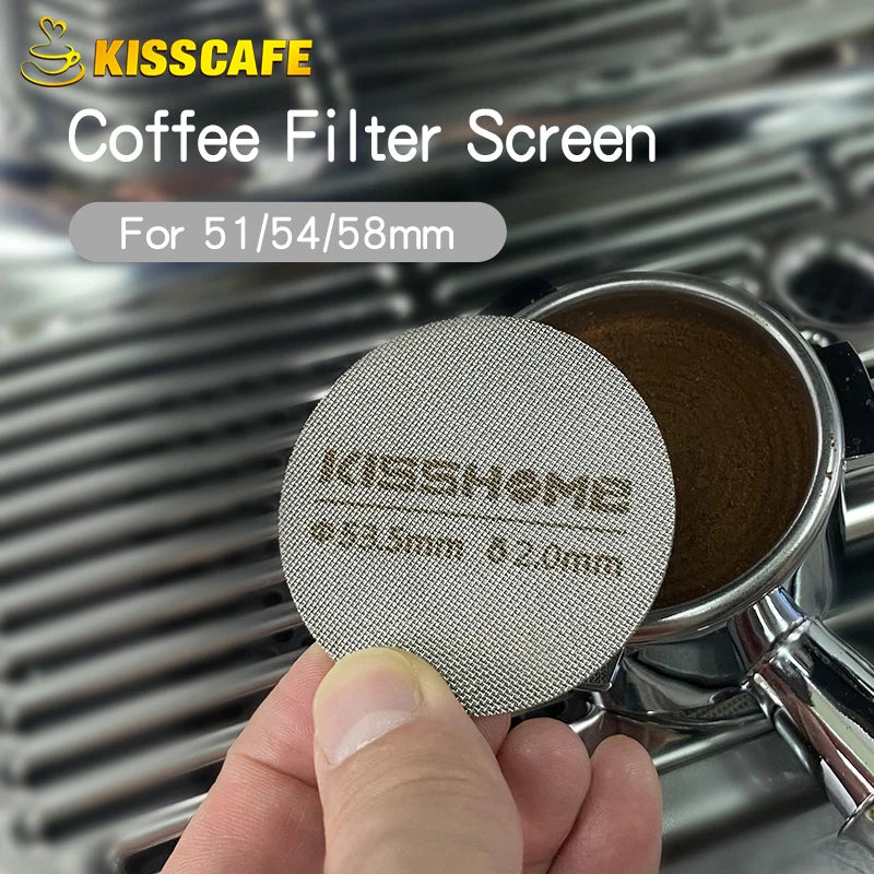 Coffee Puck Screen 51mm 53.5mm 58.5mm - Reusable Filter for Espresso Machines