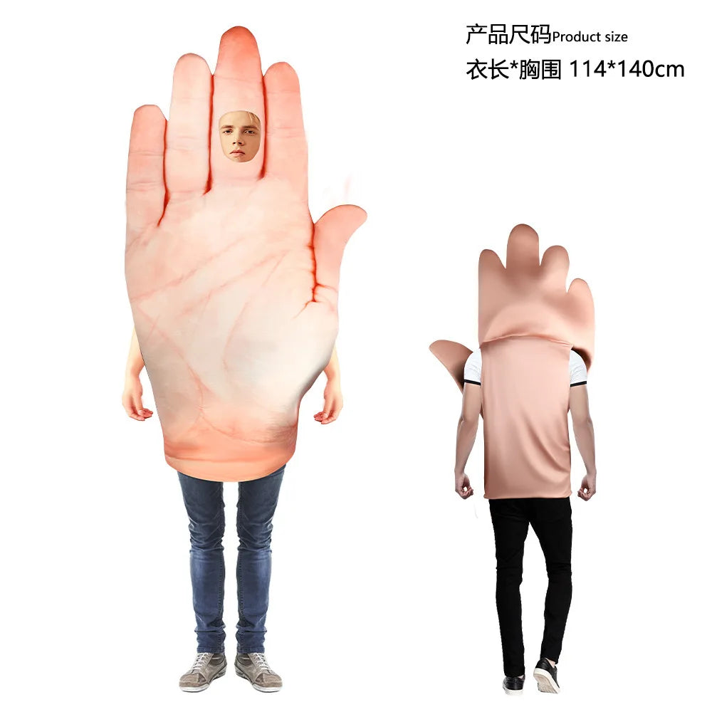 Halloween Costume Cosplay Hand Foot Outfits for Couples and Friends - Funny Dress Up Idea for Stage & Party