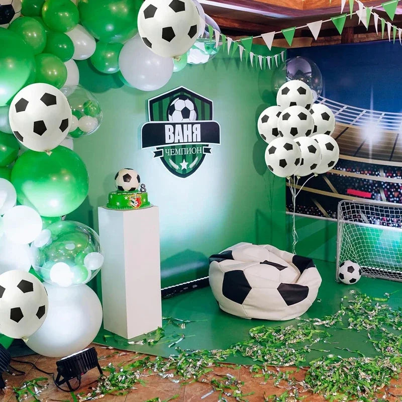 Football Balloon Set - Latex Decor for Birthday Parties and Sports Events
