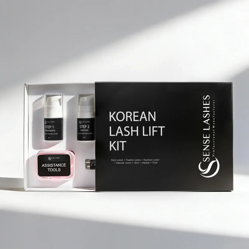 Korean Lash Lift Kit for Salon & Home Use - Long-Lasting Eyelash Perm