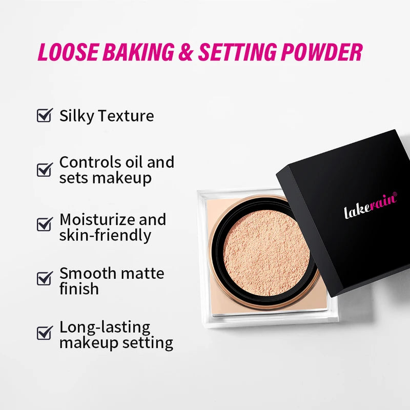 Loose Baking & Setting Powder - Long Lasting Oil Control Matte Finish