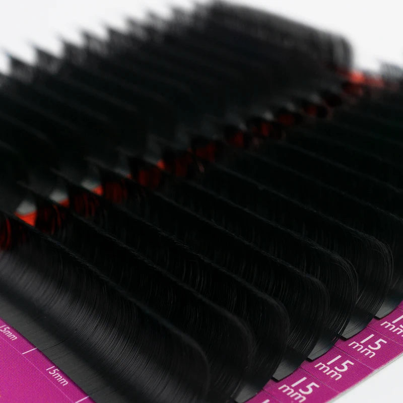 Eyelash Extension Kit 16 Rows Cashmere Matte Ultra Black Volume Lashes