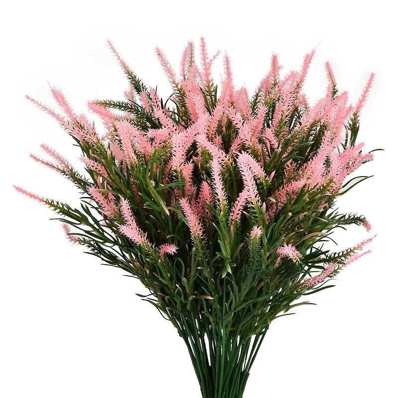Artificial Lavender Fake Flower 7 Fork Simulation Flower for Wedding Home Decoration