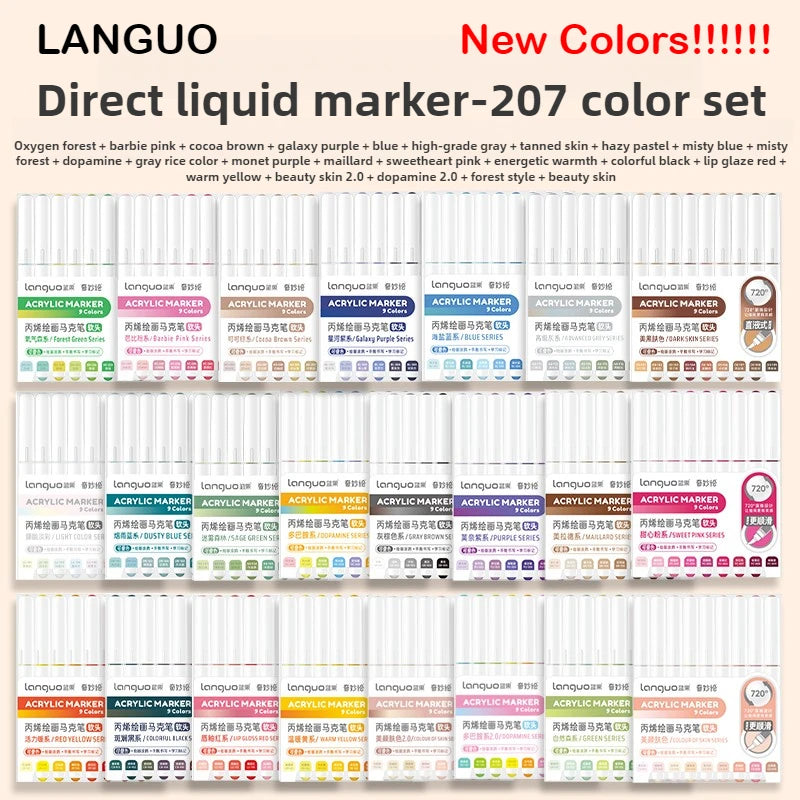 Liquid Acrylic Paint Pens Set for Rock, Ceramic, Stone & DIY Art
