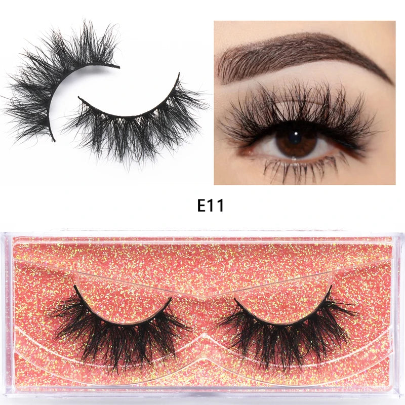 10 Pairs Mink False Eyelashes Wholesale Natural 3D Flared Makeup Lashes