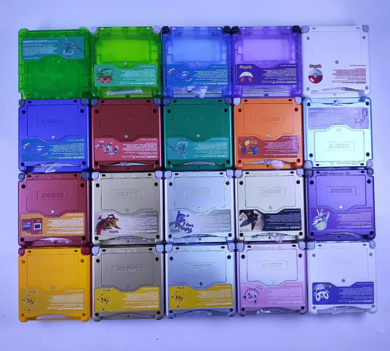 Video Game Console Shell Replacement Case for GBA SP - Pokémon Theme, Multiple Colors