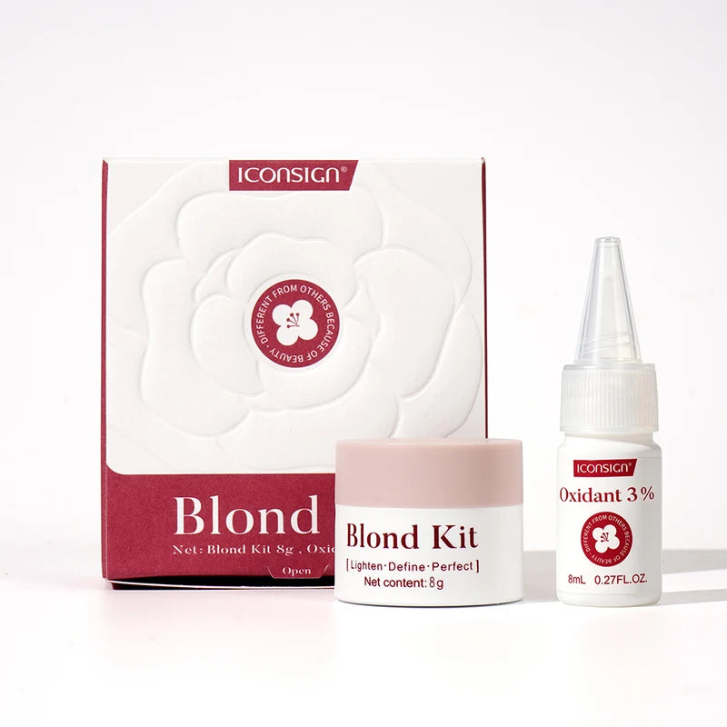 Eyebrow Bleaching Powder Kit with Camellia Essence for Natural Makeup