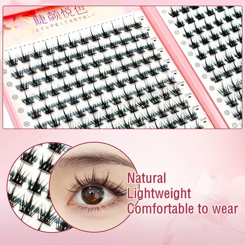 High Capacity 32 Rows Eyelash Extension Clusters for Professional & Personal Use