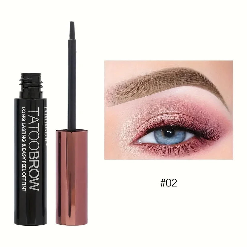 Semi-Permanent Eyebrow Gel Tint - Waterproof Transfer-Proof for Fuller Brows