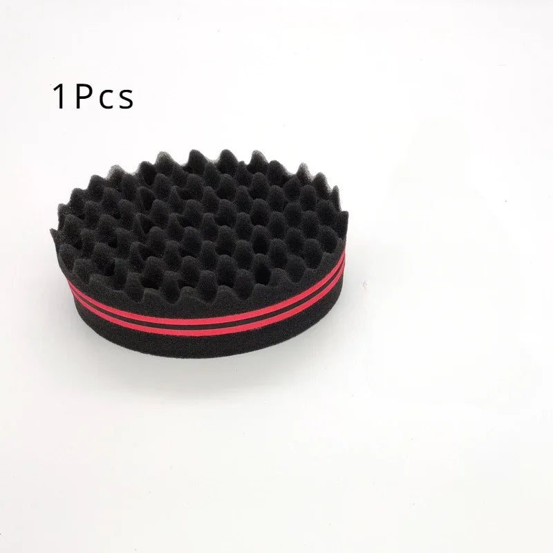 Oval Double Sides Twist Hair Sponge Brush for Natural Afro & Braids