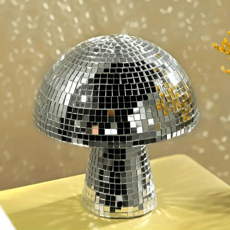 Reflective Mushroom Disco Ball Ornament for Bar Decoration - Cozy Life Home