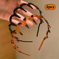 Women's Wavy Hairbands Pack - Non-Slip Fluffy Hair Accessories for All Seasons