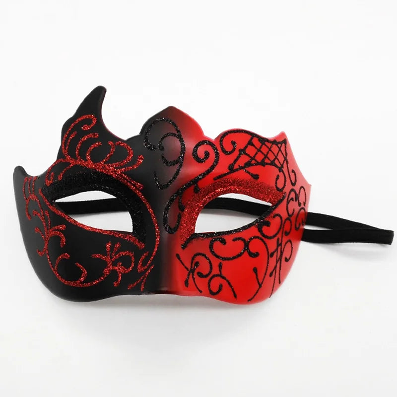 Men's Masquerade Mask with Elastic Straps for Carnival & Parties