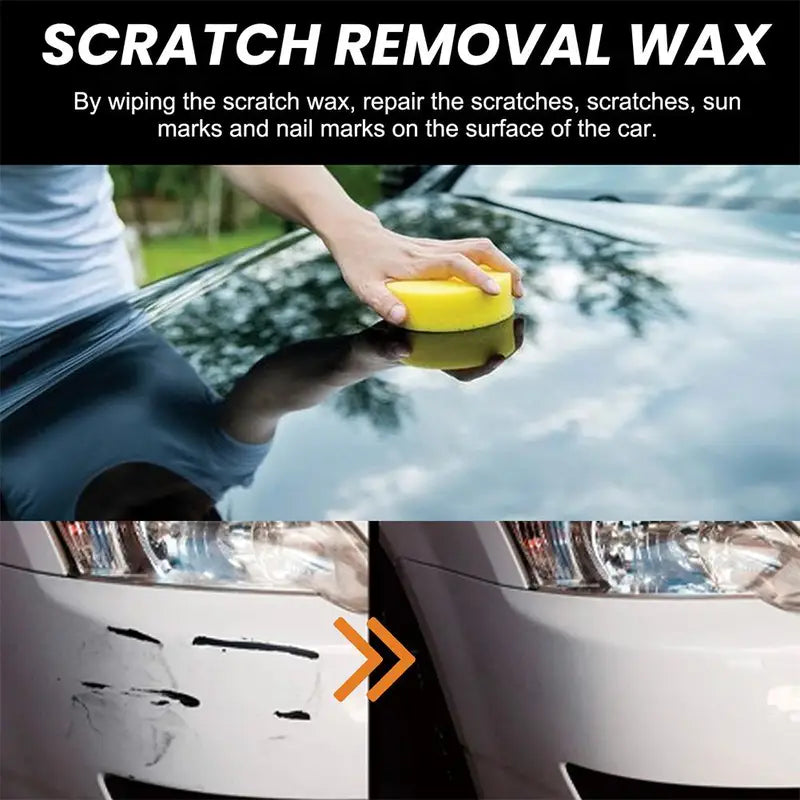 Car Scratch Repair Wax Kit 120ml for Surface Scratches Auto Paint Polish with Sponge & Towel