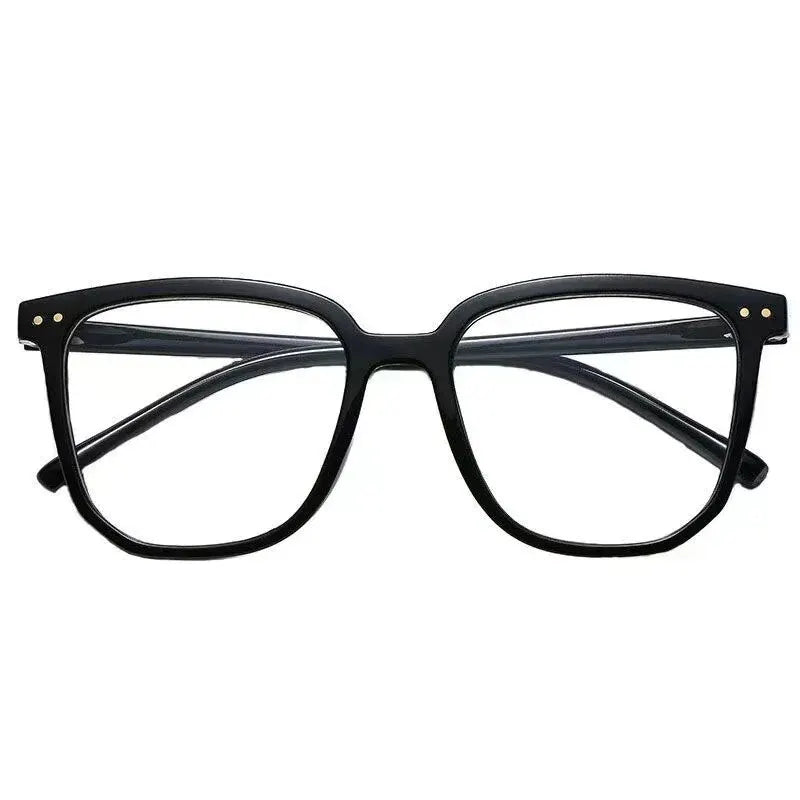 Anti-Blue Light Glasses for Women with Retro Flat Frame - Multiple Lens Colors