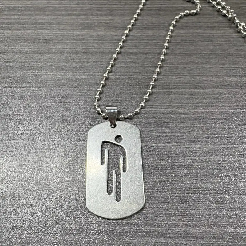 Unisex Stainless Steel Pendant Necklaces - Hip Hop Style Jewelry for Men Women - Multiple Colors