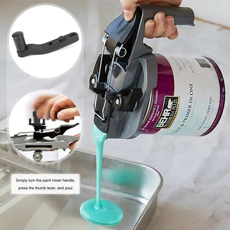 Universal Paint Can Lid Dispenser for Gallon Size - Spill-Proof Mixing & Pouring Tool