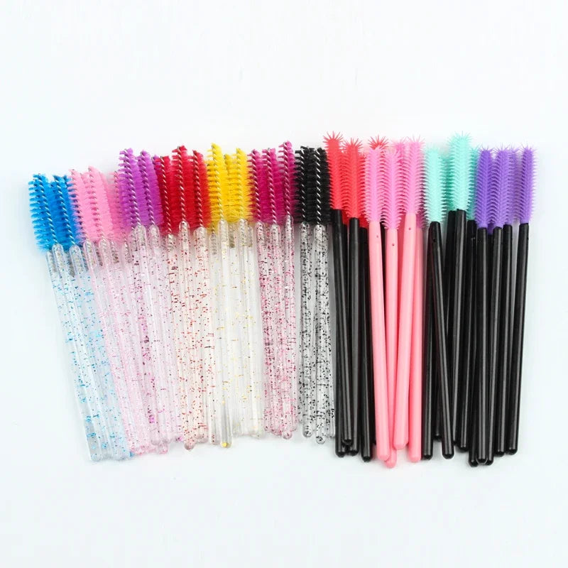 Makeup Brush Set for Eyelash Extension and False Lashes - Reusable Cosmetic Tools