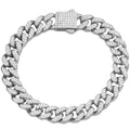 Golden Cuban Chain Anklet for Women Girls Beach Jewelry Hip Hop Rhinestone Paved