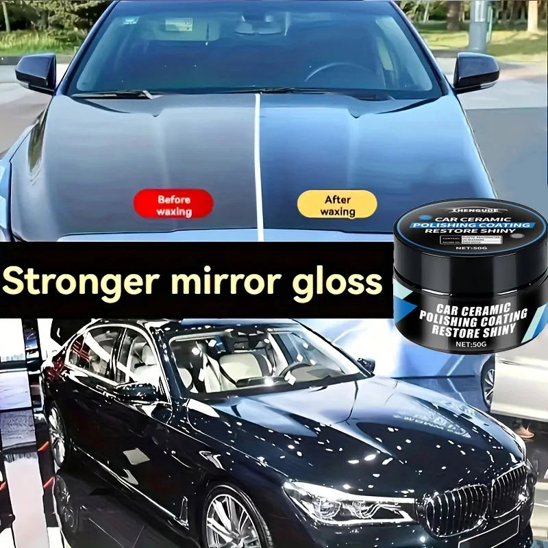 Ceramic Nano Car Polishing Wax for Scratch Repair & Hydrophobic Coating