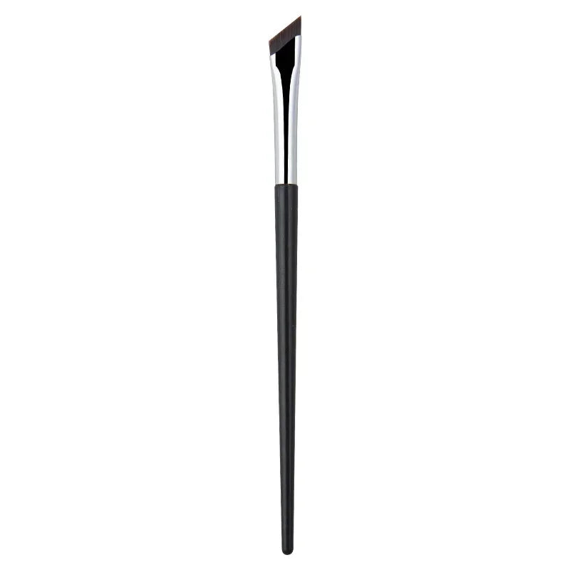 Angled Eyeliner & Eyebrow Brush Thin Sickle Makeup Tool - Multiple Handle Colors