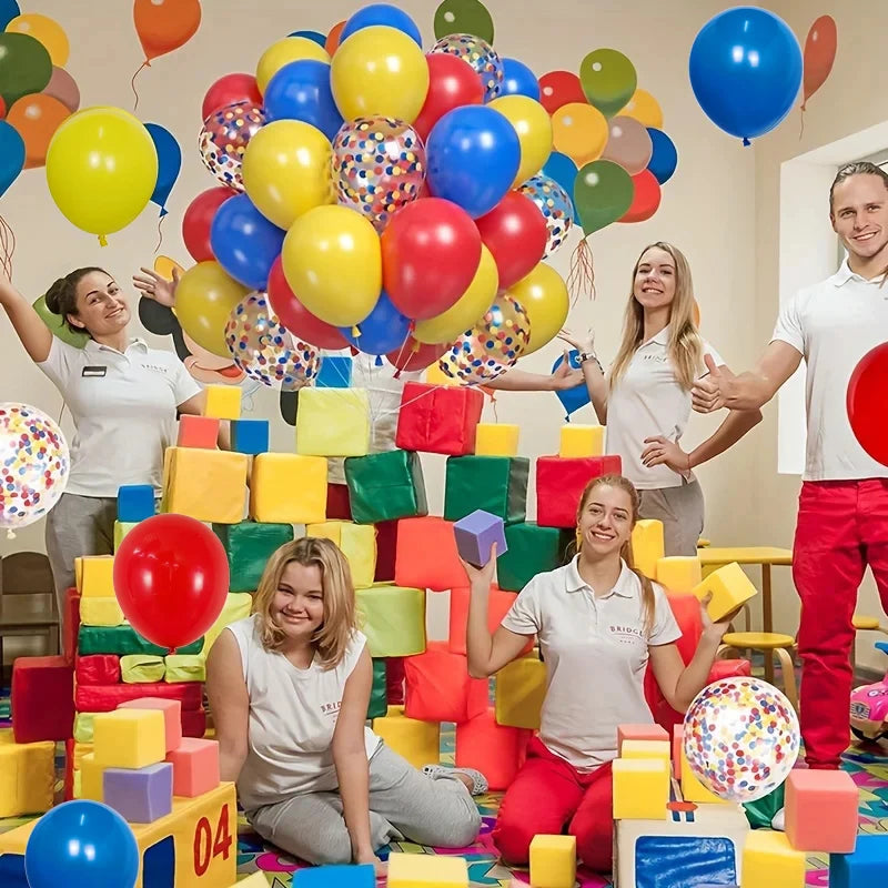 35pcs 12-Inch Latex Balloons for Birthday Party, Carnival, Baby Shower, Wedding Decorations