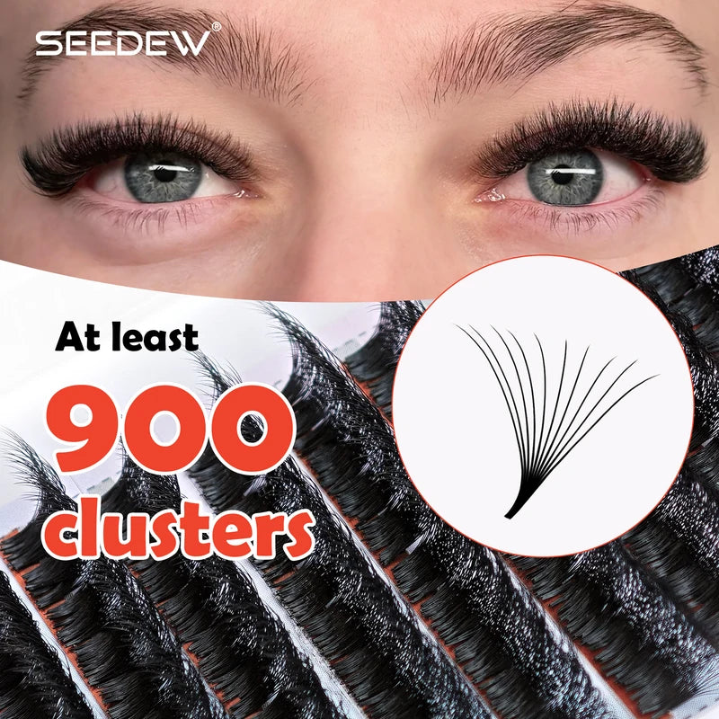 Automated Flowering Volume Eyelash Extensions - Fast Fanning Clusters