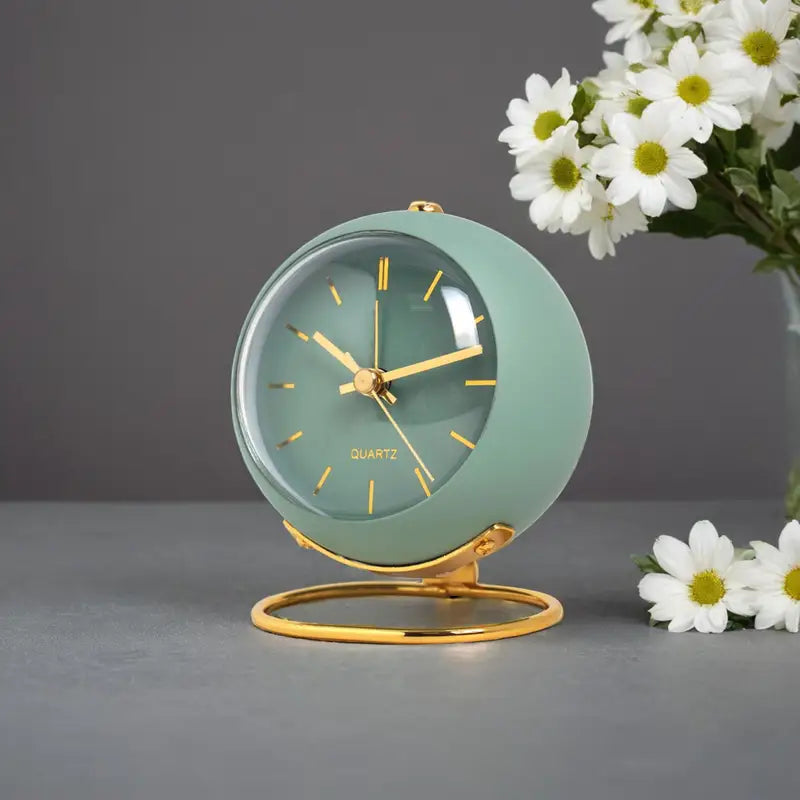 Minimalist Electronic Desk Clock for Home & Office - Silent Luminous Pointer