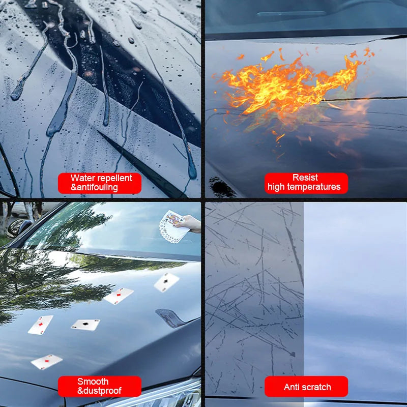 Nano Ceramic Car Coating Spray 3-in-1 Quick Polishing Wax Hydrophobic Protectant